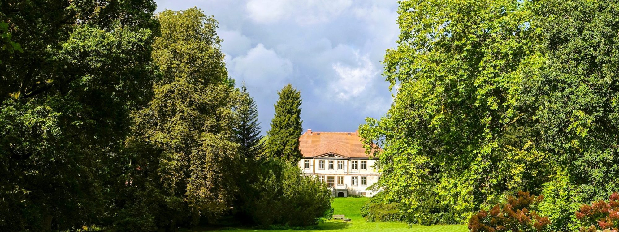 Dammareez Gebäude vom Park aus